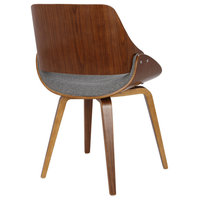 Lumisource Fabrizzi Dining/Accent Chair, Gray