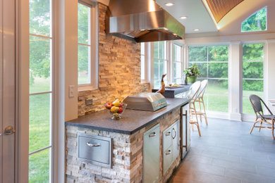 Inspiration for a transitional home design remodel in Richmond