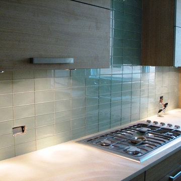 Kitchen - glass tiles