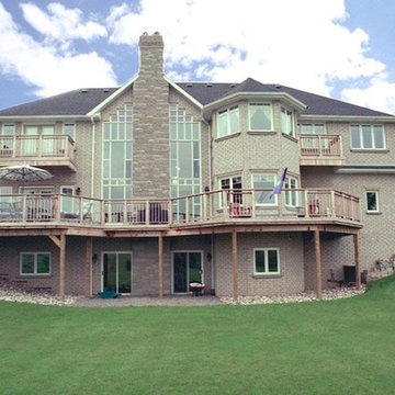 Cedar decks by Hickory Dickory Decks.