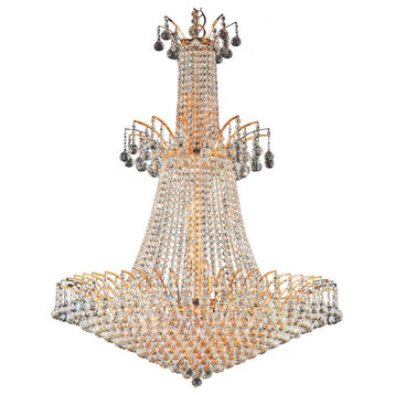 Artistry Lighting Victoria Ball Collection Crystal Chandelier, Gold, 32"x43"