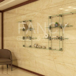 COLUMBIA WALL-MOUNTED GLASS SHELF - Products