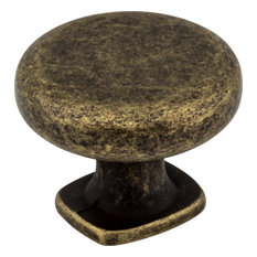 Belcastel 1 Cabinet Knob, Distressed Antique Brass