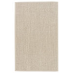 Jaipur - Jaipur Living Naples Natural Solid Beige/Ivory Area Rug, 9'x12' - Versatile and organic in the same moment, this natural area rug lends the perfect foundation to coastal and global-style spaces alike. Made of sisal fibers, this woven and texture-rich layer boasts neutral beige tone framed by an ivory cotton border.
