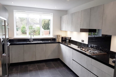 Design ideas for a medium sized contemporary kitchen in Hertfordshire.