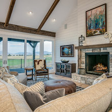 Lake fireplace