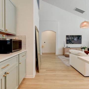 Soho Base | Modin Rigid LVP Collection in Transitional Customer Space | TX