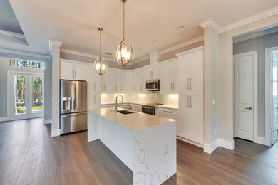 Inspiration for a contemporary kitchen remodel in Miami