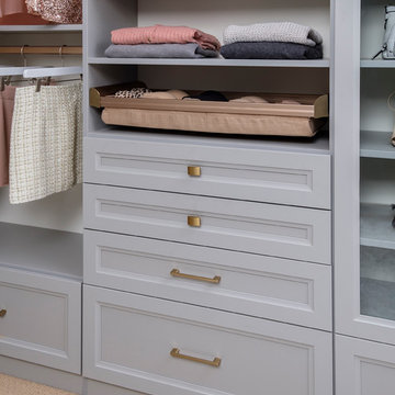 Allegra Drawer Front CLOUD Master Closet with Pull-Out Organizers