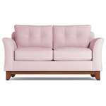 Apt2B - Apt2B Marco Apartment Size Sofa, Blush Velvet, 74"x37"x32" - Make yourself comfortable on the Marco Apartment Size Sofa. Button-tufted back cushions and a solid wood base give it a sleek, sophisticated, and modern look!