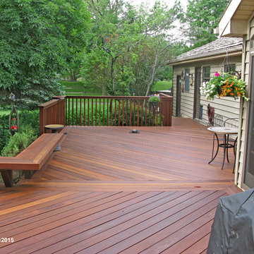 Beautiful Ipe Deck with attached Bench
