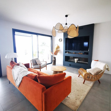 Aménagement et décoration d'un salon séjour à Bon Encontre