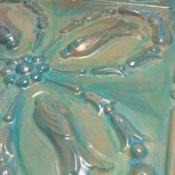 Go Cuckoo over Robin's Egg Blue Stained Concrete Custom Tiles - Products