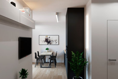 Дизайн проект квартиры общей площадью 32 м2 в стиле "Минимализм"