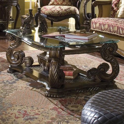 Oppulente Rectangular Cocktail Table by Michael Amini - Furniture