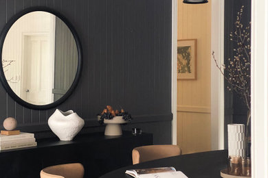 Design ideas for a contemporary dining room in Brisbane.