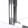 Duet 55-59 Wx28-32 Dx60 H Bypass Tub Door, Chrome, White Acrylic Backwalls