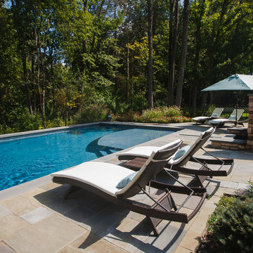 Custom Pools with Lush Landscaping