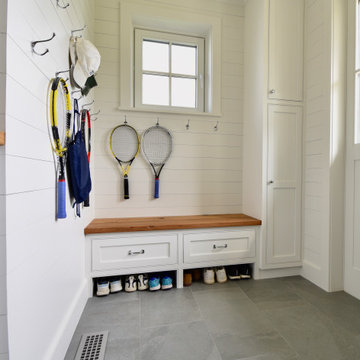 Beaded Inset-style Mudroom, Niantic CT