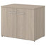 Office 500 36W Storage Cabinet with Doors in Sand Oak - Engineered Wood