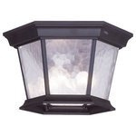 Livex Lighting - Hamilton Outdoor Ceiling Mount, Bronze - Featuring a classic bronze finish perfectly matched with clear beveled glass, this cast aluminum ceiling mount lantern brings a traditional appeal. With a focus on quality and simplicity, it offers a beautiful look for both interior and outdoor spaces.