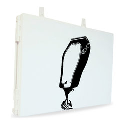 Tri-fold wall mirror and canvas - Bathroom Mirrors