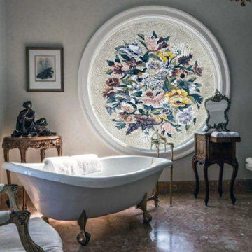 Floral Mosaic Art, The Assortment Medallion I Mozaico