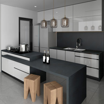 Super modern kitchen featuring SPIDER