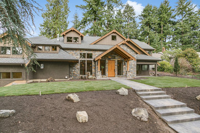 Trendy exterior home photo in Seattle