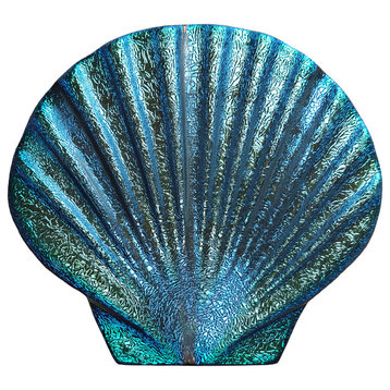 Metallic Seashell Fusion Series Ceramic Swimming Pool Mosaic 5", Caribbean