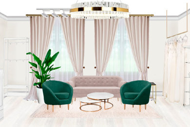 Interior Design Collage Hochzeit-Showroom