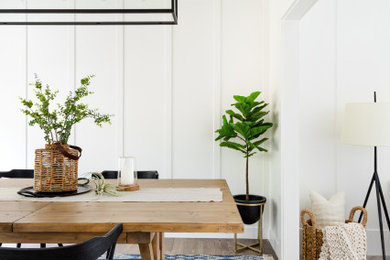 Réalisation d'une salle à manger.