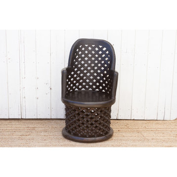 African Bamileke Carved Chair