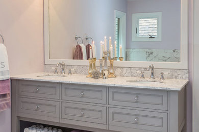 Beautiful and feminine bathroom in Marquette, Michigan