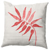 Frond Decorative Throw Pillow, Pink, 26"x26"