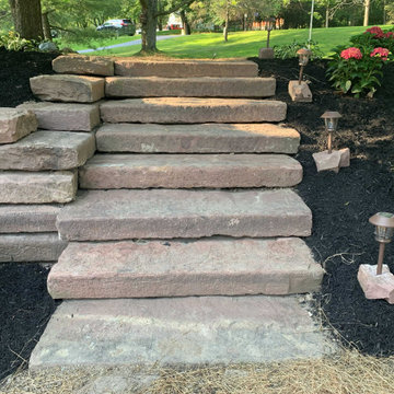 RECLAIMED MEDINA STREET CURBING STAIRCASE