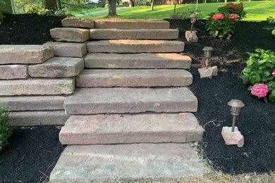 Design ideas for a rustic landscaping in New York.