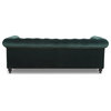 Jennifer Taylor Home Winston Tufted Chesterfield Sofa Forest Green