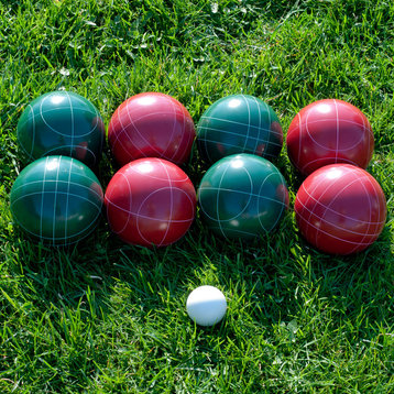 9 Piece Full-Size Bocce Set with Easy-Carry Nylon Case by Trademark Games
