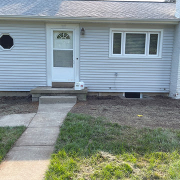 Composite Deck Front Porch and Barrel Cove Entryway