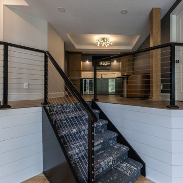 Two-Tiered Basement Designed for Family Fun