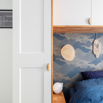 rénovation et aménagement d'un appartement au style bohème chic