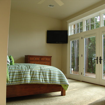 Corner TV in a Bedroom with a View