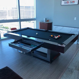 Cereus Custom High End Pool Table with Conversion Top - Game Tables