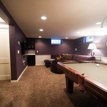 narrow basement ideas