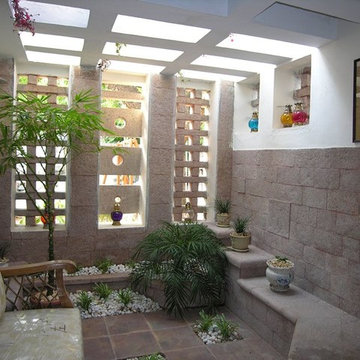 Stone Courtyard House