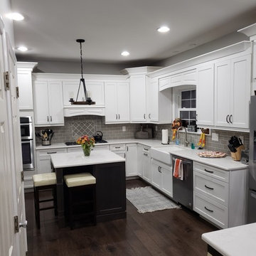New Kitchen, Flooring, & Lighting Remodel - AMAZING Transformation!!