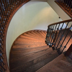 Spiral Staircase in Oiled stained oak - Hardwood Flooring