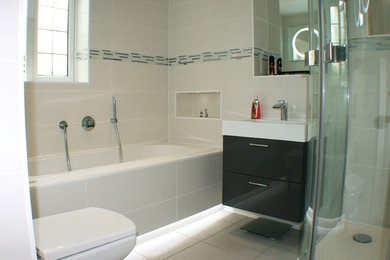 Photo of a modern bathroom in Hampshire.