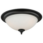 Vaxcel - Vaxcel C0083 Grafton - 16.25" Two Light Flush Mount - The Grafton collection features angular lines andGrafton 16.25" Two L Oil Rubbed Bronze Fr *UL Approved: YES Energy Star Qualified: n/a ADA Certified: n/a  *Number of Lights: Lamp: 2-*Wattage:100w Medium Base bulb(s) *Bulb Included:No *Bulb Type:Medium Base *Finish Type:Oil Rubbed Bronze